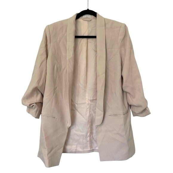 Babaton Open Front Lined Blazer Womens Medium Cream - Picture 1 of 7